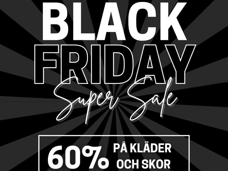Black Friday 29 november!