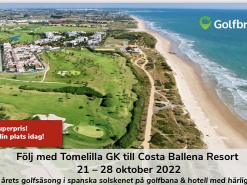 Res med Tomelilla Golf till Spanien