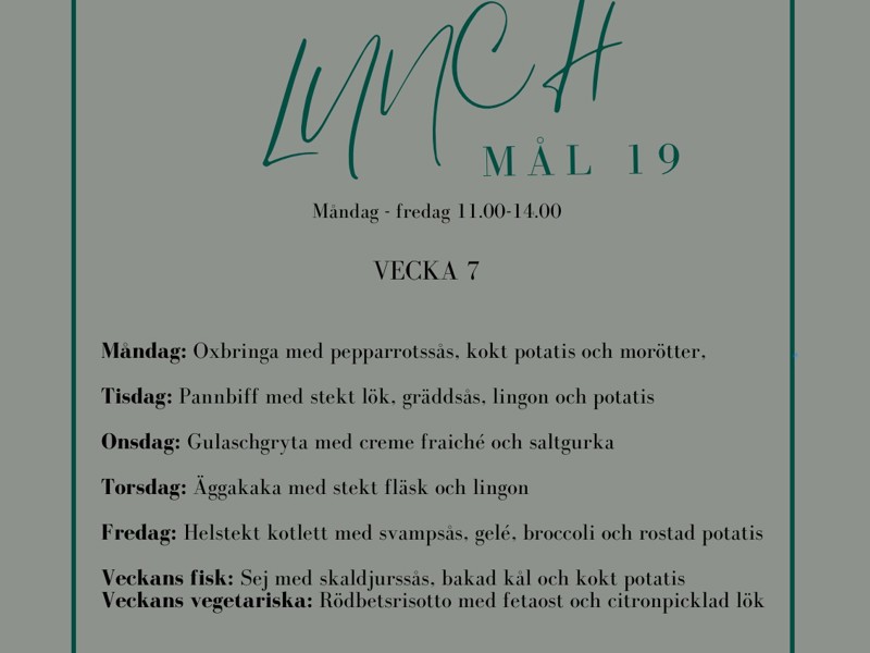 Restaurangen öppnar på måndag!